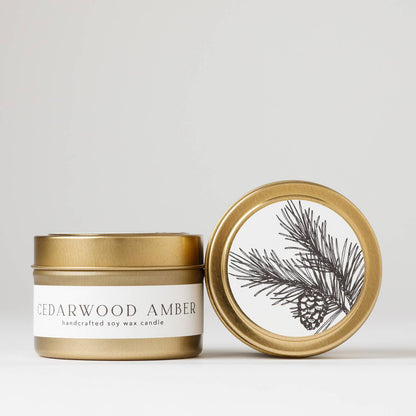 NP103 Nectar Republic - Cedarwood Amber Jar Soy Candle | fall masculine cozy woodsy