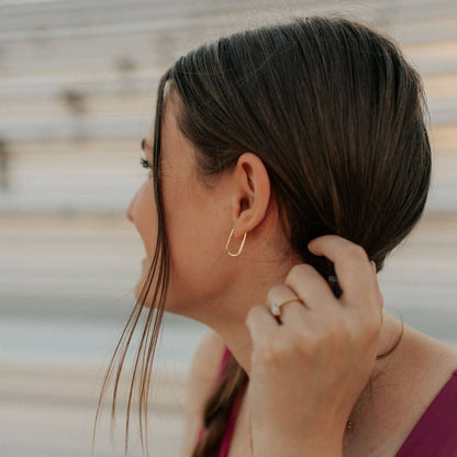 Mauve Jewelry Co. - Avery Gold Hoops