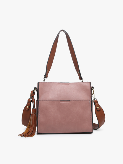 Jen & Co. - M1867 Lyla 2-in-1 Bucket Bag w/ Guitar Strap