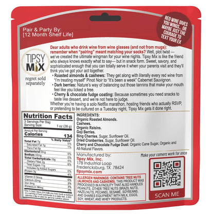 Tipsy Mix - 03. Wine-Paired Trail Mix - Red Wines