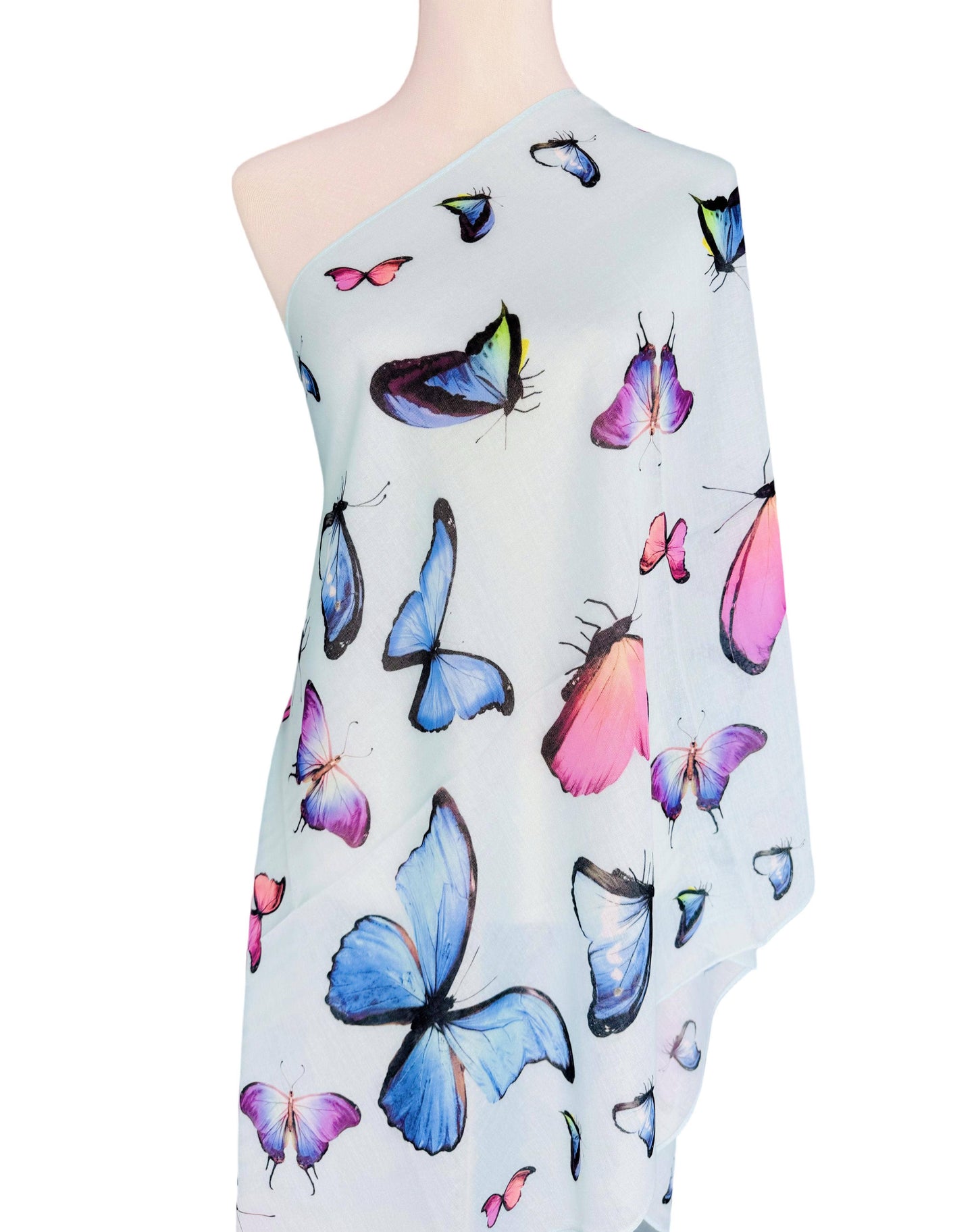 JC Sunny Fashion - 4 Colors--JC Signature Multicolor Butterfly Scarf