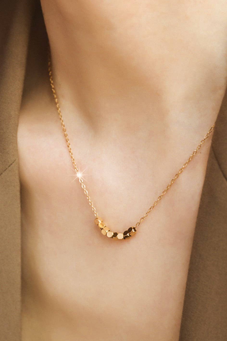 MA218 Mia Accessories - 18K Gold Plated Waterproof Stainless Steel Chain Necklace - 6998
