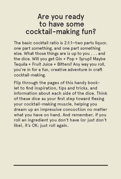 Chronicle Books - Cocktail Dice