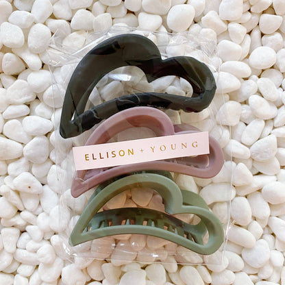 Ellison+Young - Behalf Of Your Heart Hair Claw Set