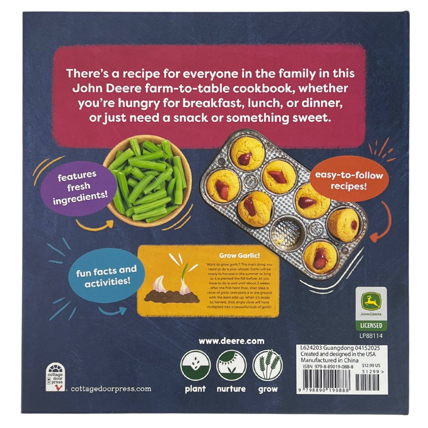 Cottage Door Press - John Deere Farm to Table Kids Cookbook