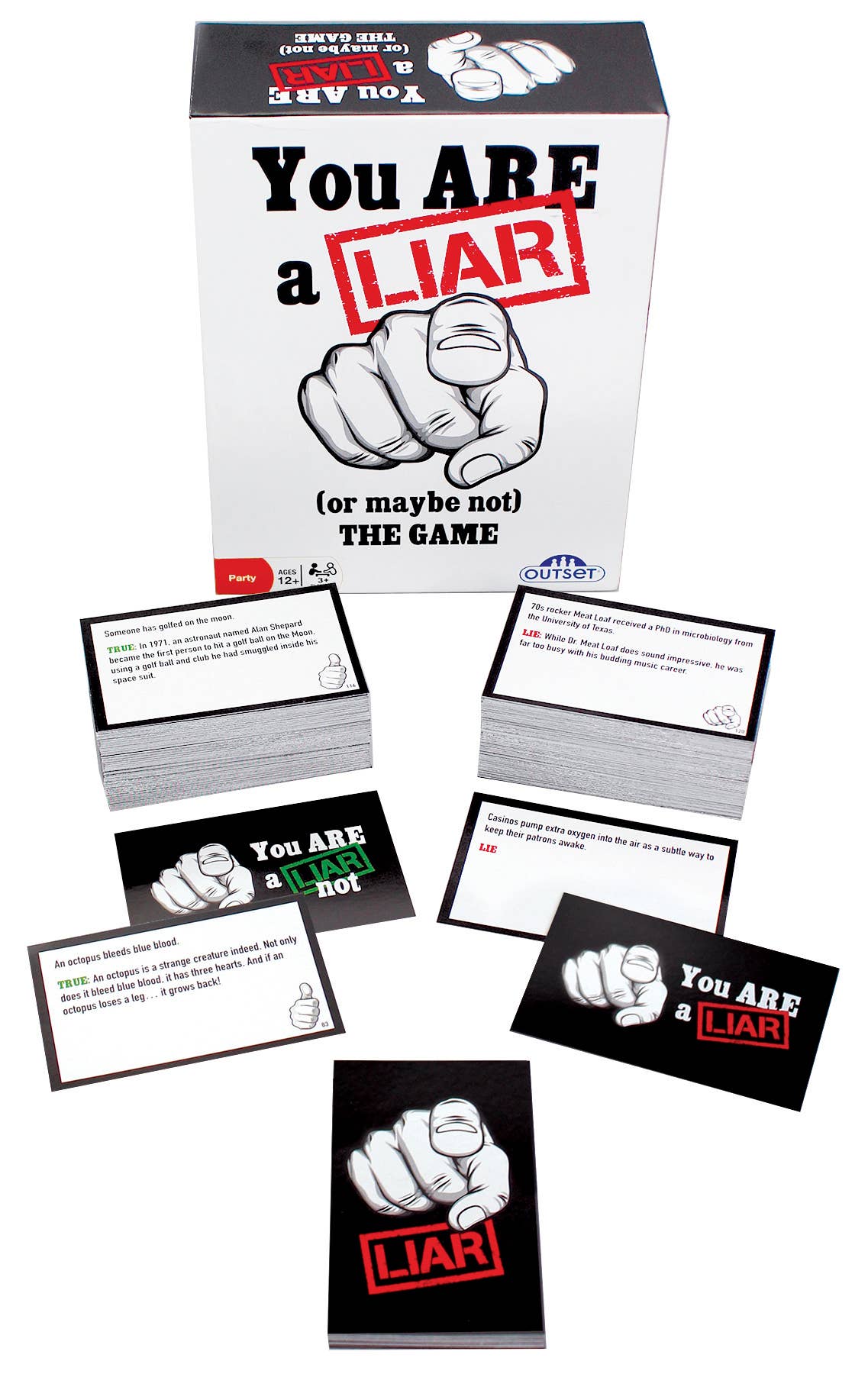 Outset Games and Cobble Hill Puzzles - You Are A Liar! - The Game of Tall Tales & Truth Tagging
