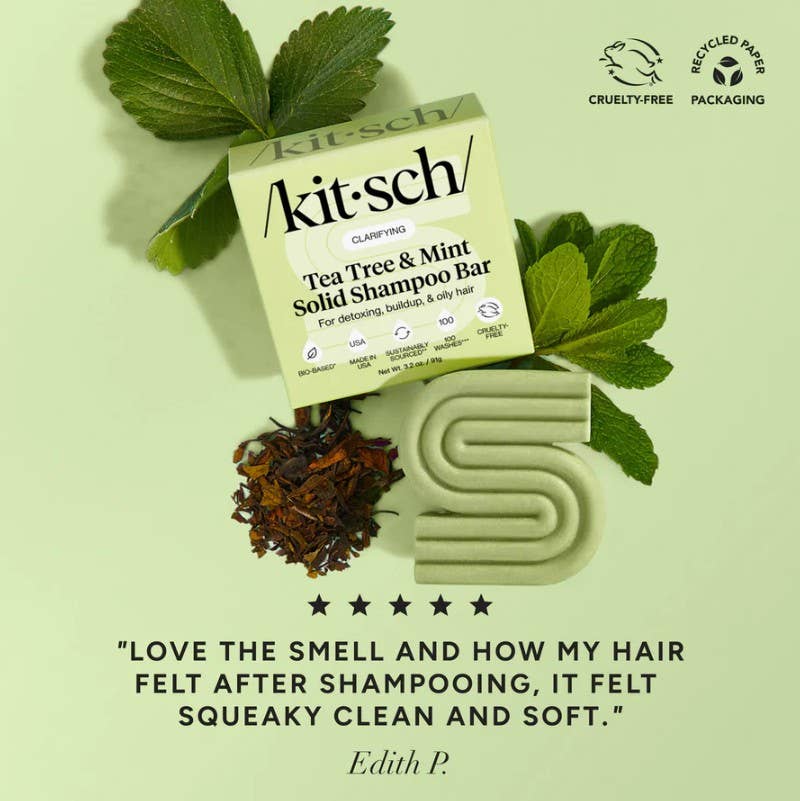 KITSCH - Tea Tree & Mint Clarifying Shampoo Bar