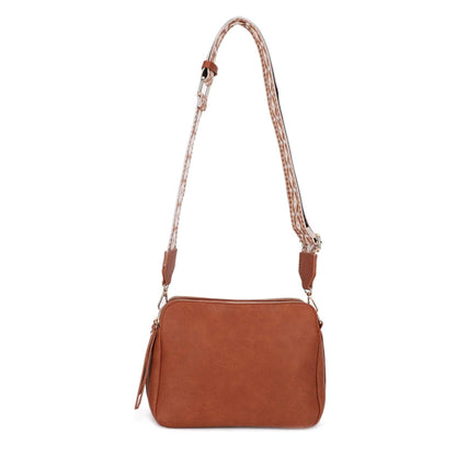 MiMi Wholesale - EJ60197 Mila 3 Compartment Crossbody Bag With Guitar Strap