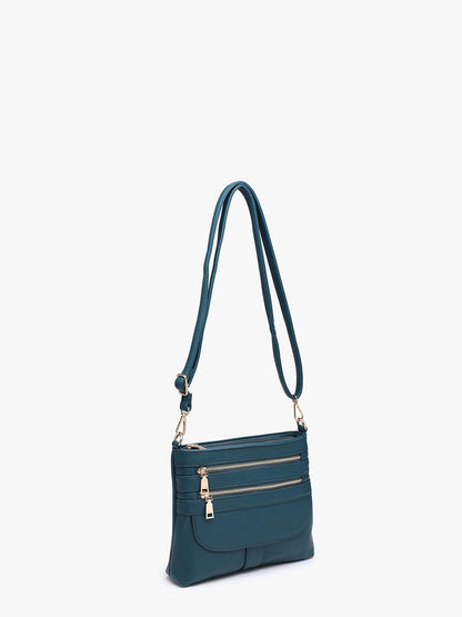 Jen & Co. - Octavia Crossbody w/ Multi-Zip Compartments | M2870
