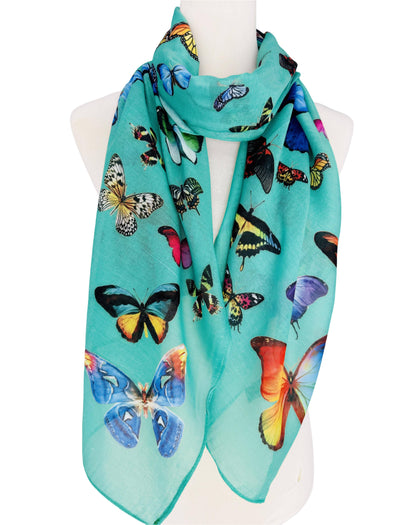 JC Sunny Fashion - 4 Colors--JC Signature Multicolor Butterfly Scarf