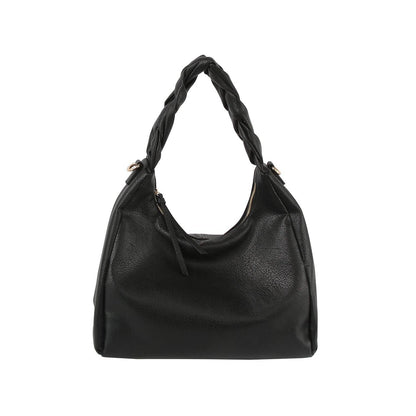 Handbag Factory Corp - Braided handle point hobo shoulder bag