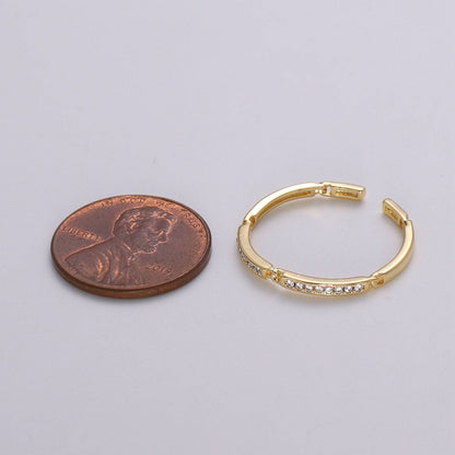 Aim Eternal - Dainty Gold Vermeil Minimalist CZ Ring R127