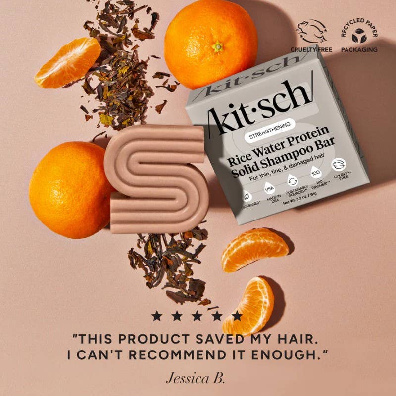 KITSCH - Rice Water Shampoo Bar for Hair Growth