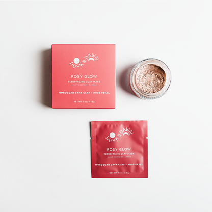 Giften Market - Rosy Glow Resurfacing Clay Mask - 1 Skincare Treatment Pouch