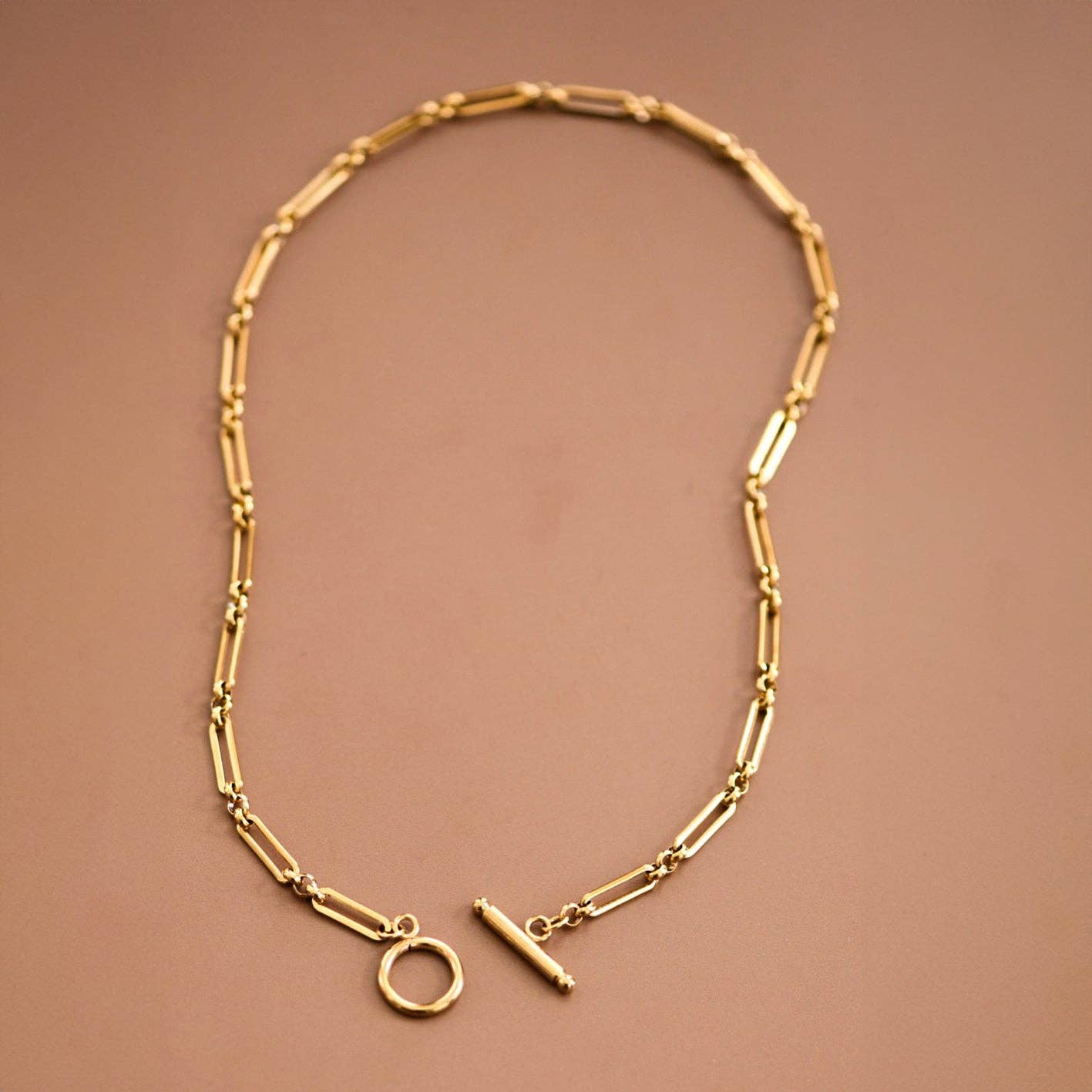 MA202 Mia Accessories - 18K Gold PVD Plated Waterproof Stainless Steel Chain Necklace - 7477