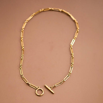 MA202 Mia Accessories - 18K Gold PVD Plated Waterproof Stainless Steel Chain Necklace - 7477