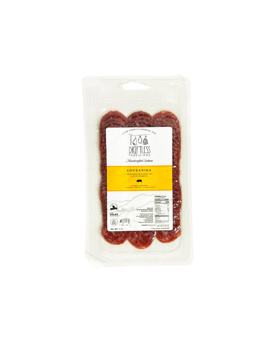 Driftless Provisions - Pre-Sliced Loukanika Salami - 3oz