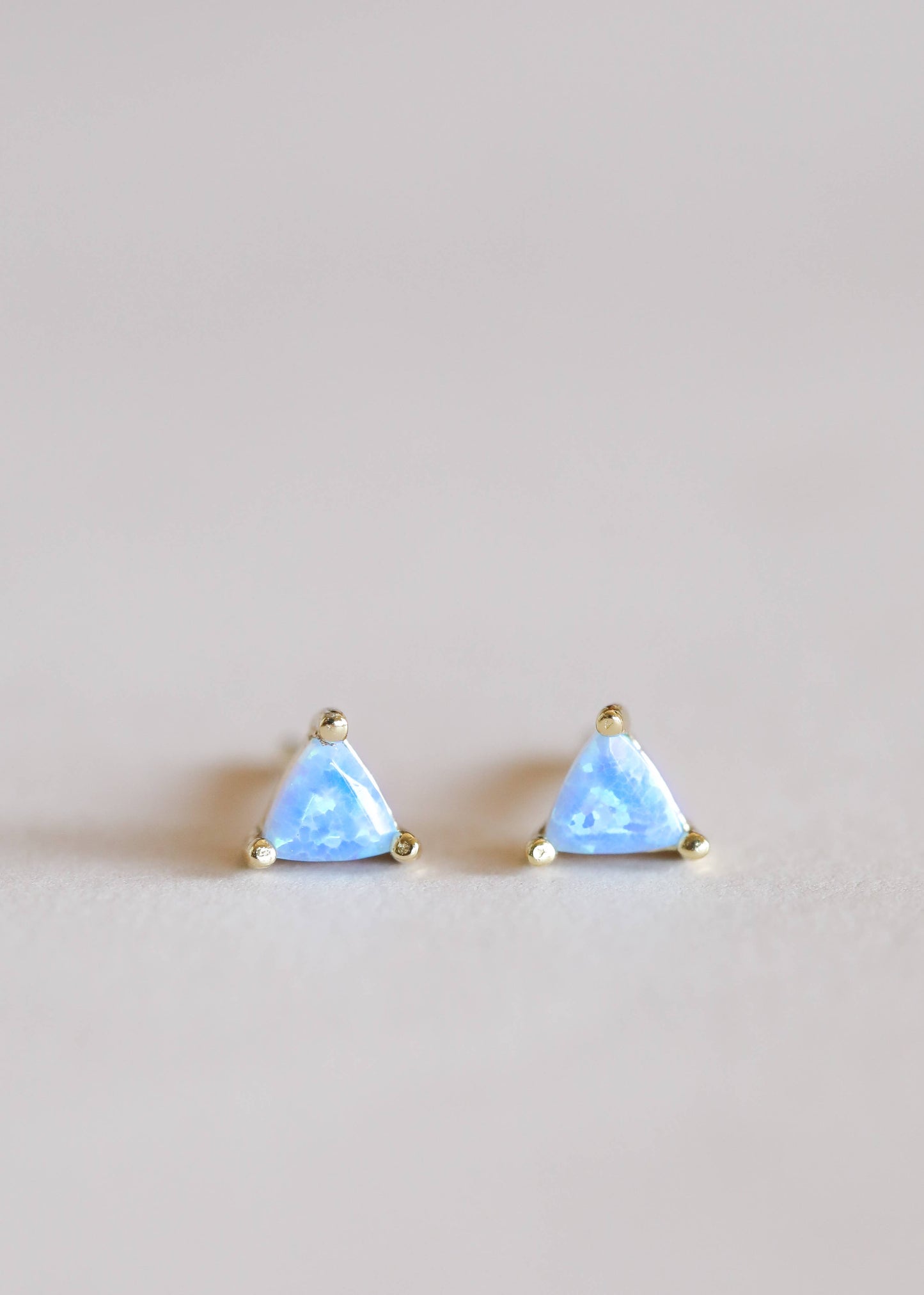 JaxKelly - Mini Energy Gem - Fire Opal - Gold Earrings