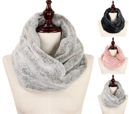 Fennco Styles - Faux Fur Ultra Soft Infinity Scarf