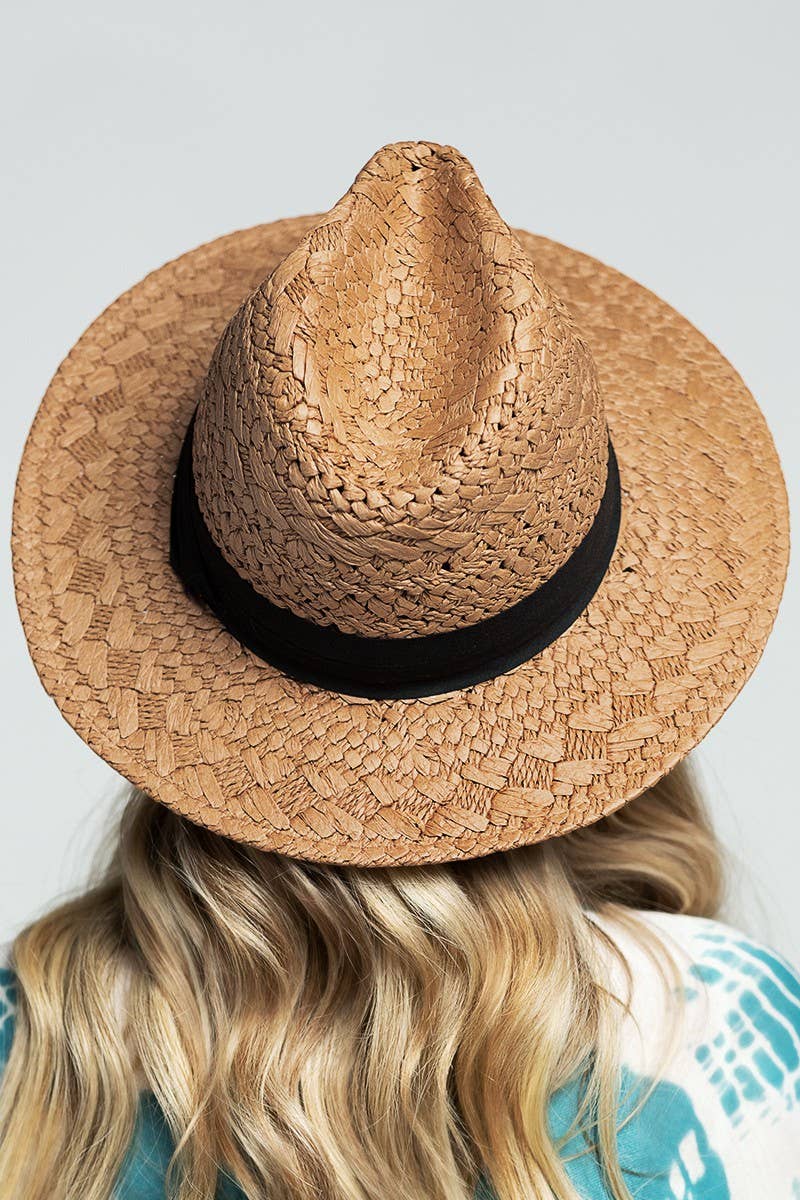 Urbanista - Panama Hat with Black Tucked Ribbon