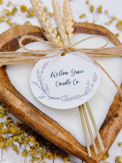 WGC103 Willow Grace Candle Co - *Fall* Small Heart Dough Candle