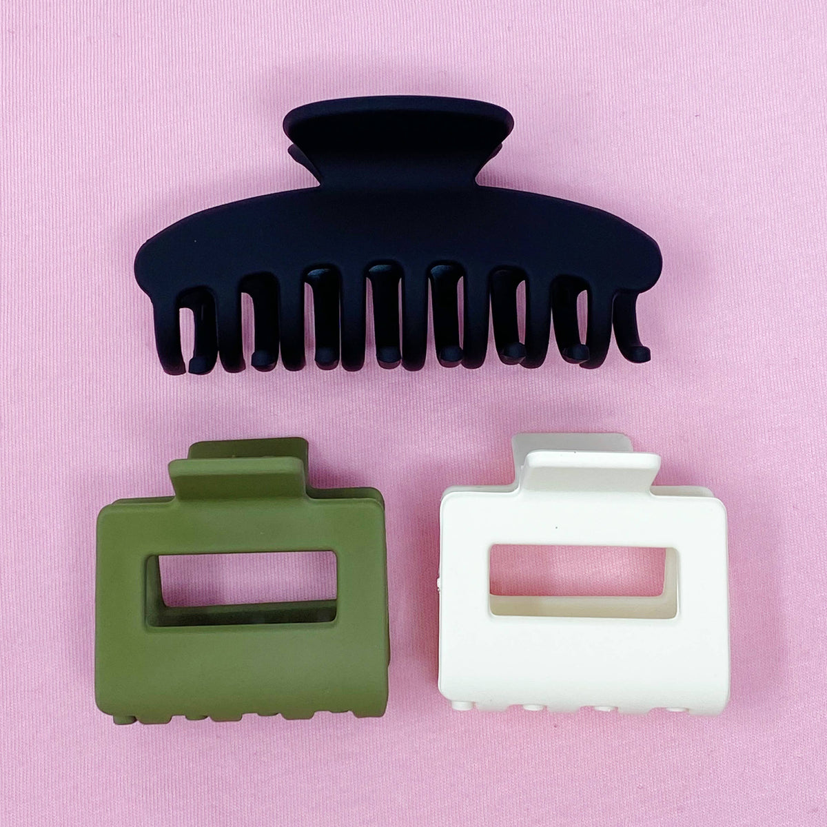 Ellison+Young - Matte Muted Hair Claw Set