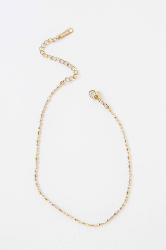 Lovoda - Mini Gold Bead Anklet