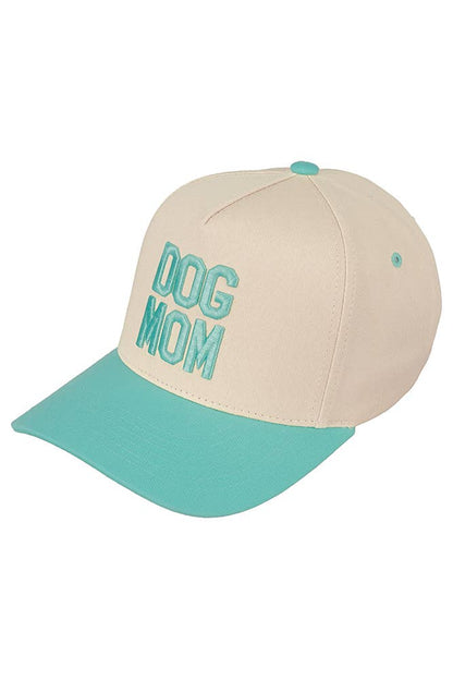 Hana - C.C DOG MOM Embroidered Two Tone Trucker Cap