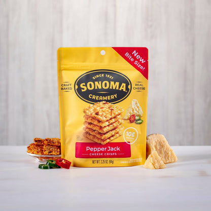 Sonoma Creamery - Sonoma Creamery Cheese Crisps - Pepper Jack