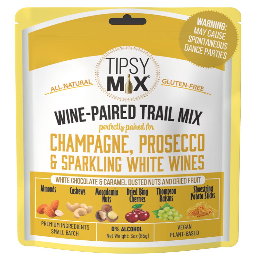 Tipsy Mix - 01. Wine-Paired Trail Mix - Champagne & Sparkling White Wine