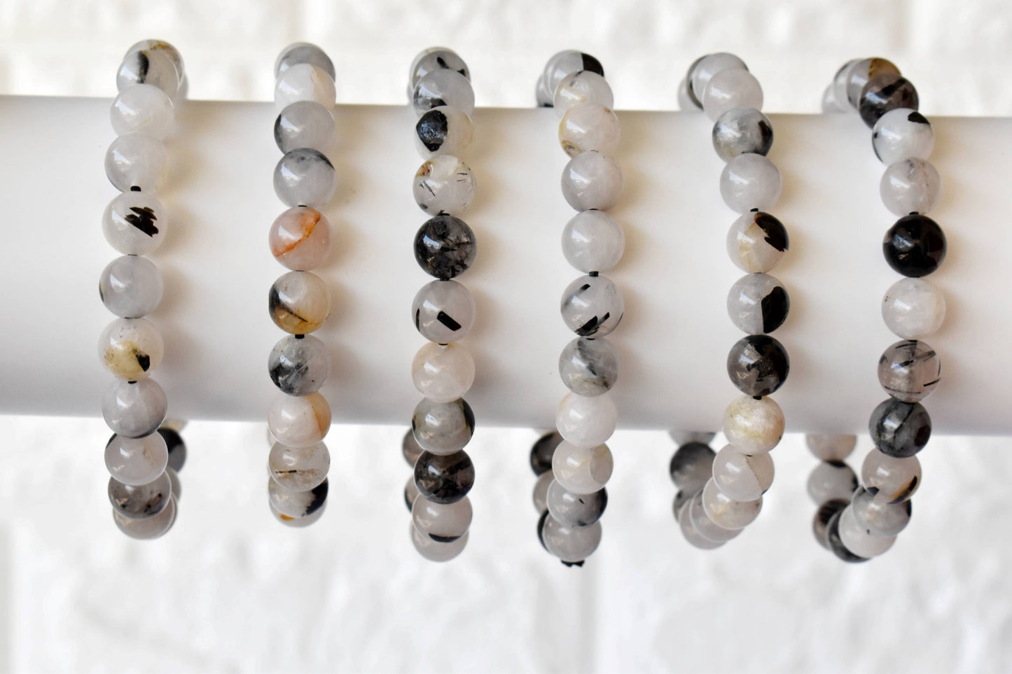 Soothing Crystals - Black Rutile Bracelet (Trauma and Depression)