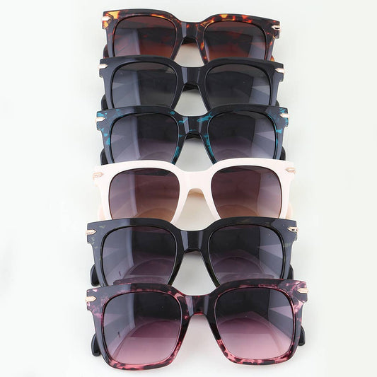 3AM BY H&D ACCESSORIES - Modern Tortoise Wayfarer Sunglasses