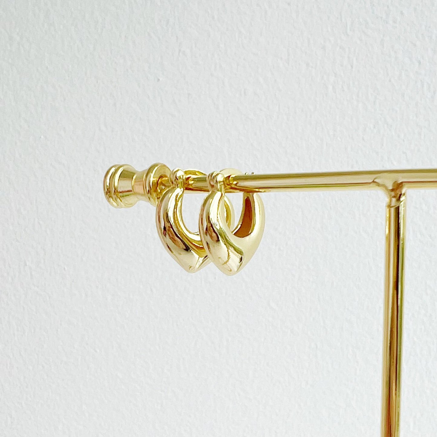 True by Kristy Jewelry - Heartthrob Hoops Earrings Gold Filled