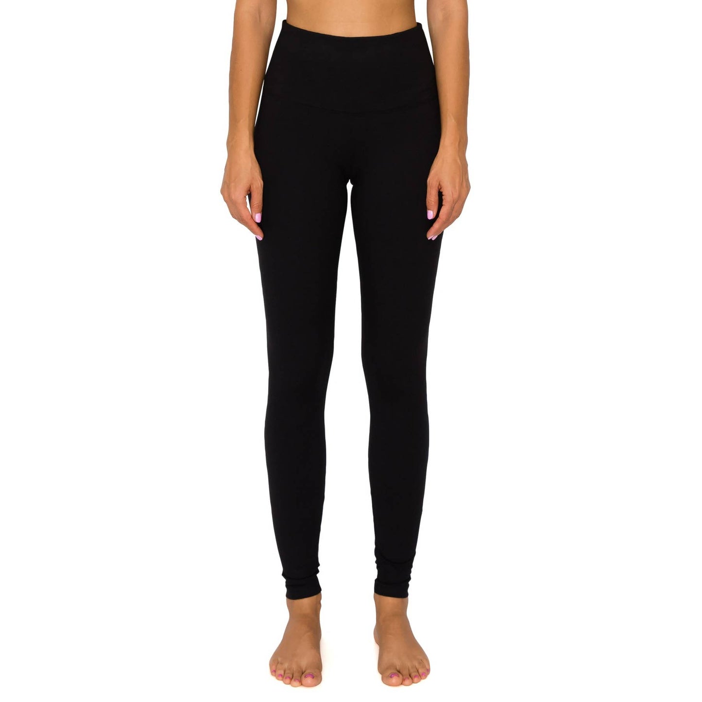 Leggings Depot - 5" Yoga Band Premium Solid Activewear Leggings
