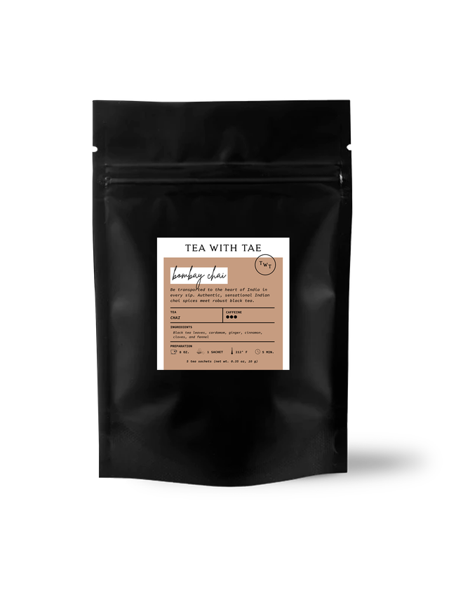 Tea with Tae - Bombay Masala Chai Tea Small Gift Pouch (5 tea bags)
