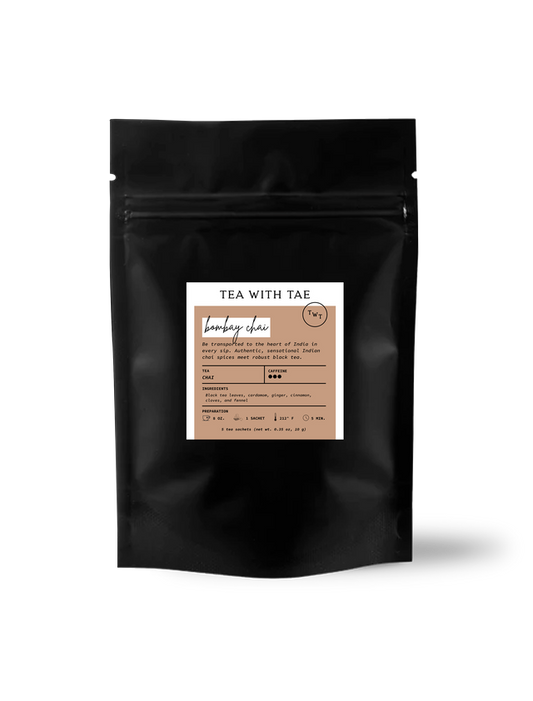 Tea with Tae - Bombay Masala Chai Tea Small Gift Pouch (5 tea bags)