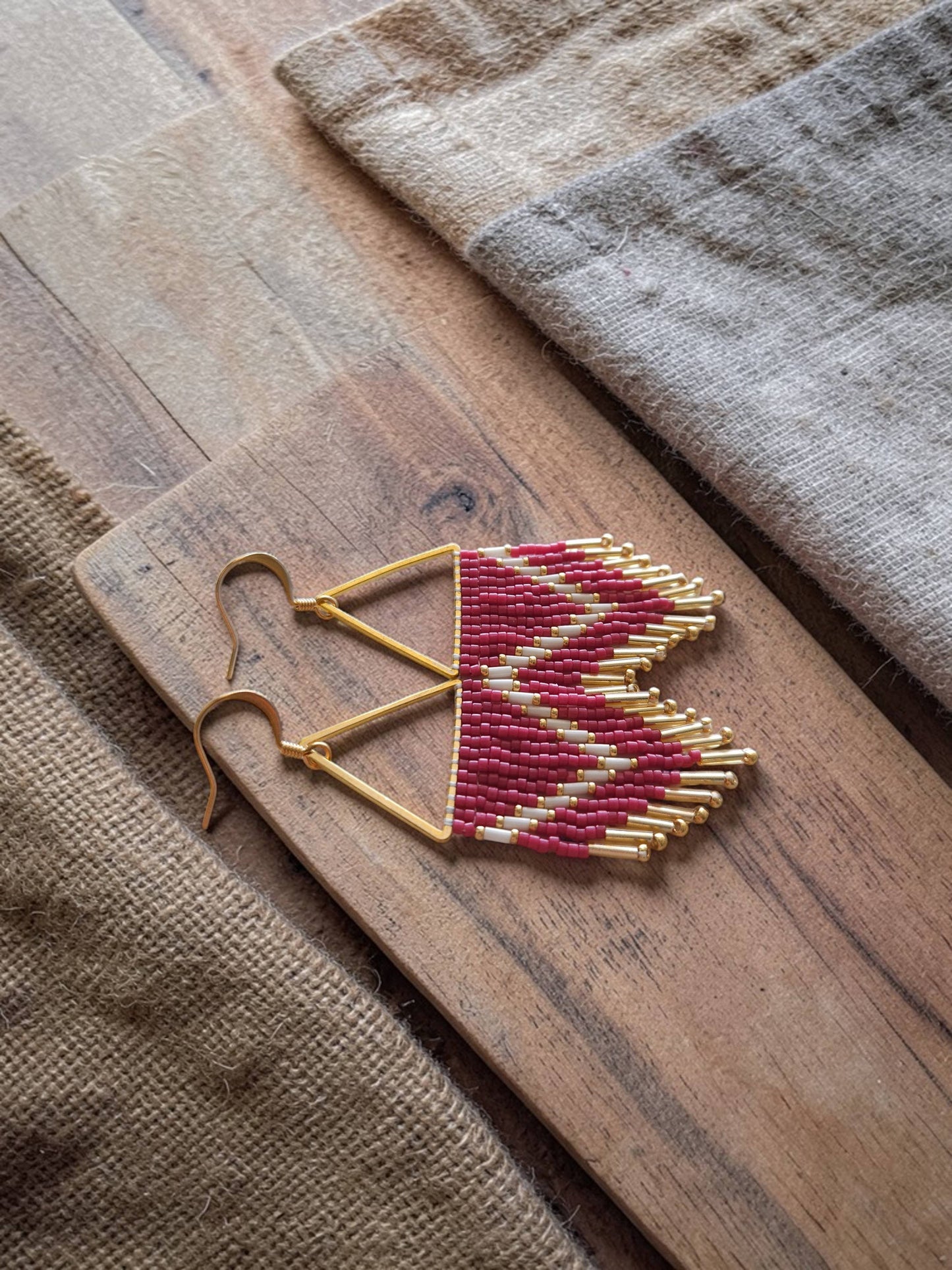 Mountain Sun Creations - Millie - Triangle Fringe Earrings
