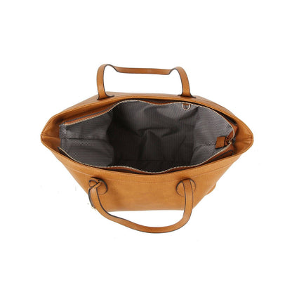 Handbag Factory Corp - Fashion shopper tote bag with knot detail