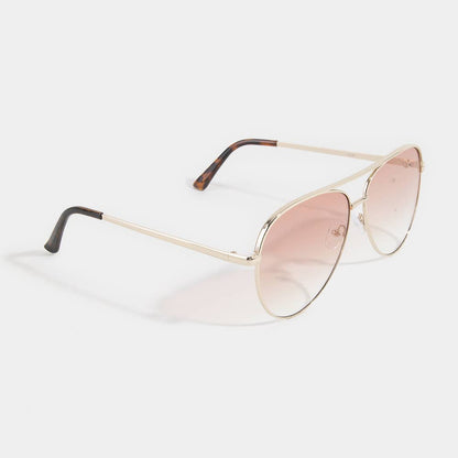 Anarchy Street - Metal Frame Aviator Gradient Lens Sunglasses