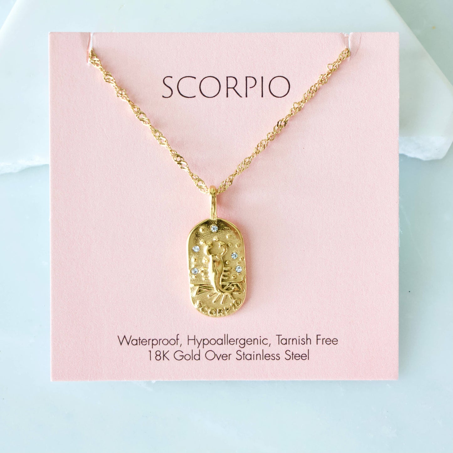 Mesa Blue - Zodiac Sign Necklaces - Waterproof