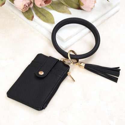 Aili's Corner - Key Ring ID Wallet Zip Bracelet