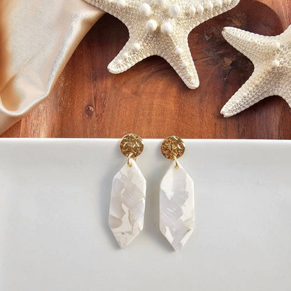 Spiffy & Splendid - Gemma Earrings - Breezy White // Spring, Summer, Mother's Day