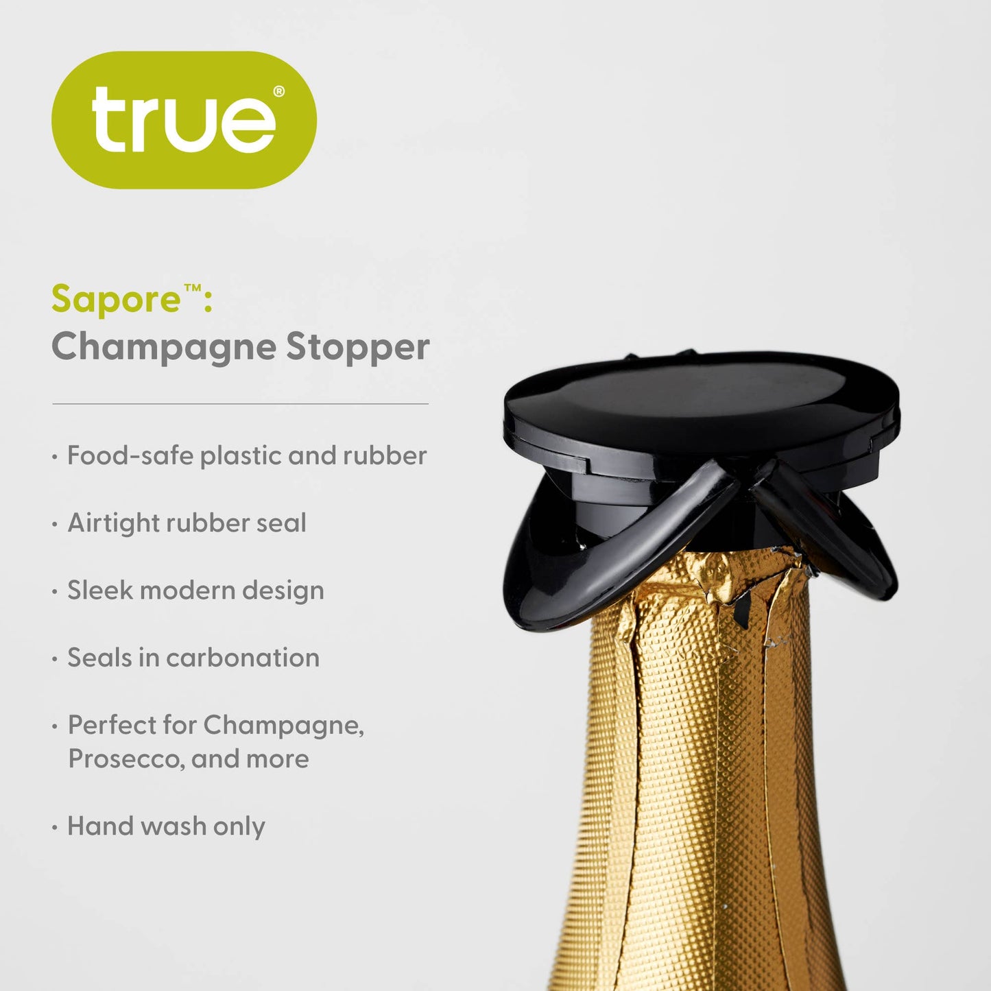 TRUE - Sapore Airtight Champagne Bottle Stopper