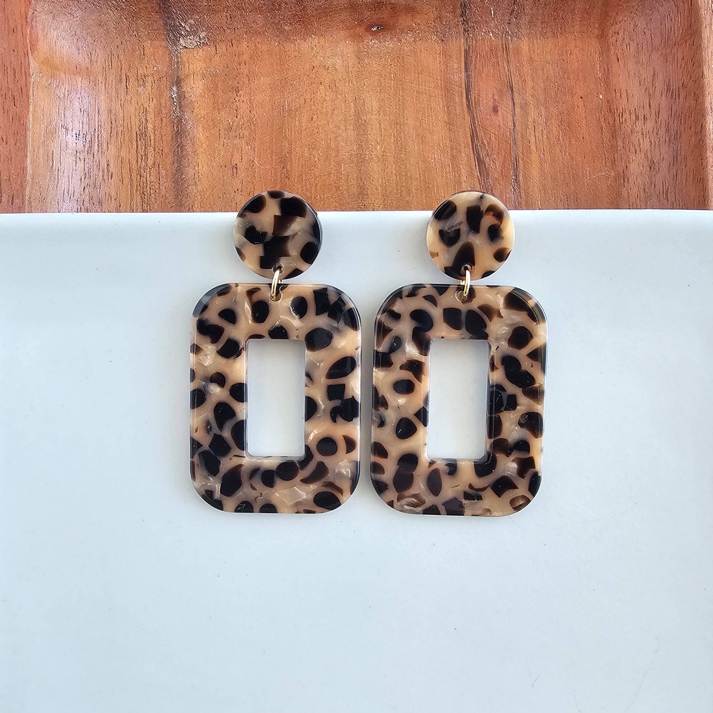 Spiffy & Splendid - Margot Earrings - Cheetah // Gift, Jewelry, Leopard