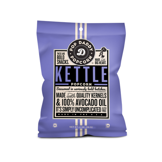 Pop Daddy Snacks - Flavored Popcorn - 2oz - Kettle Corn