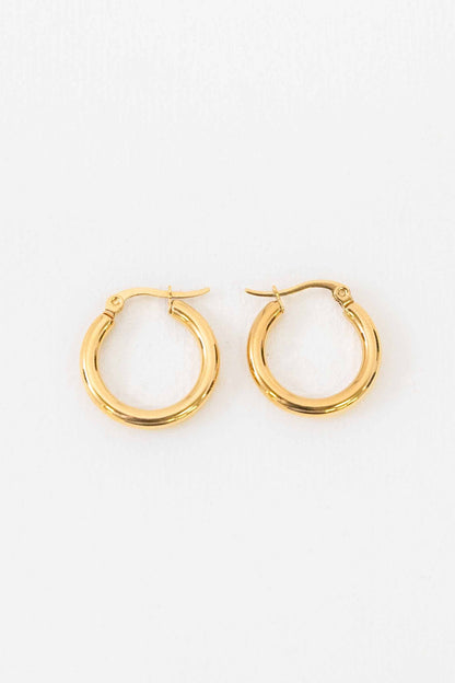 Lovoda - Classic Medium Hoop Earrings | Gold