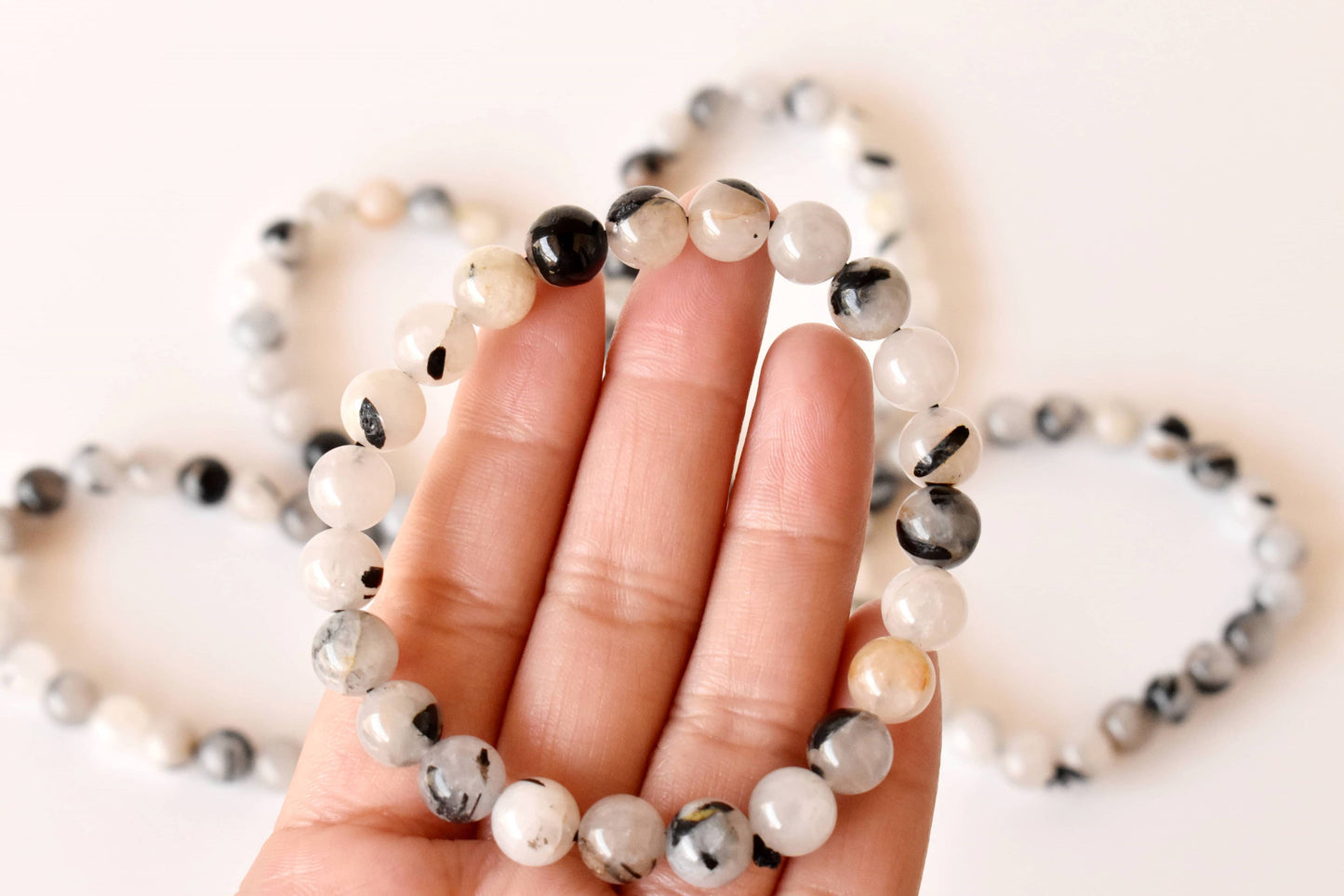 Soothing Crystals - Black Rutile Bracelet (Trauma and Depression)