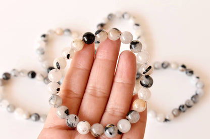 Soothing Crystals - Black Rutile Bracelet (Trauma and Depression)