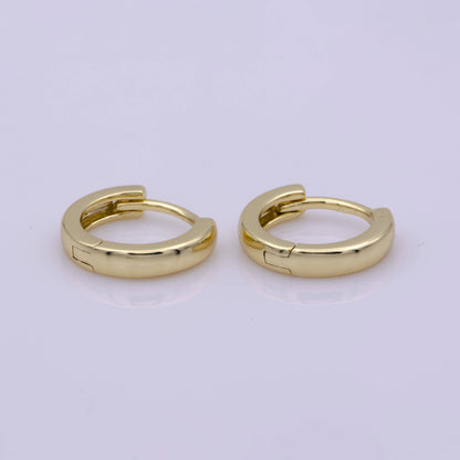 Aim Eternal - 14K Gold Filled 13mm Huggie Hoop Earrings | AB-1164