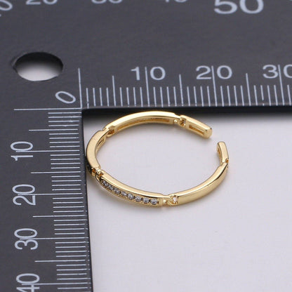 Aim Eternal - Dainty Gold Vermeil Minimalist CZ Ring R127